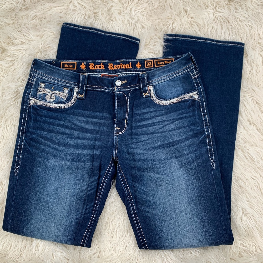 Rock Revival Easy Boot Boris Jeans Women’s Size 32